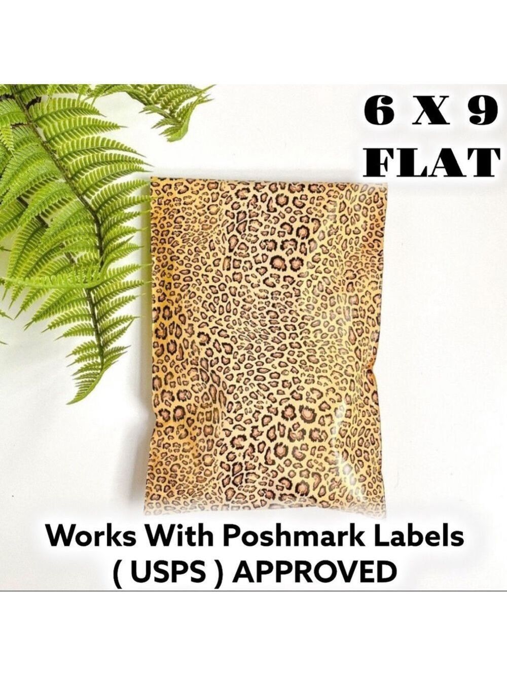 25 6X9 Poly Mailers Leopard Flat Shipping Envelopes PRICE IS FIRM - Picture 6 of 9